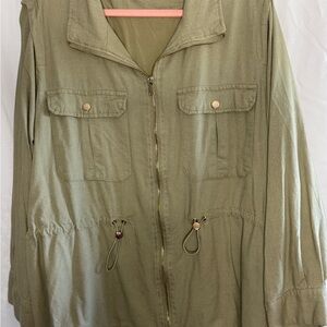 Casual Olive Women's Jacket Size 2X